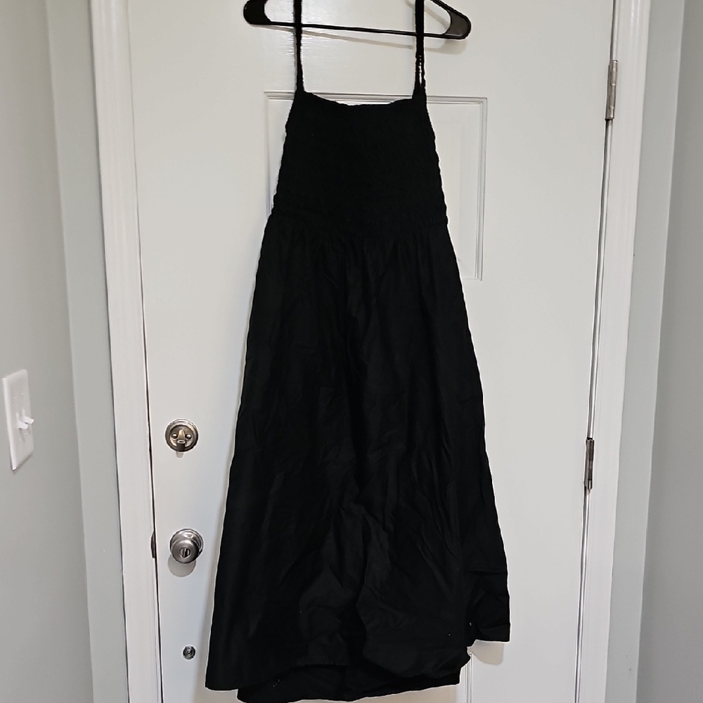 Old Navy Black Spaghetti Strap Maxi Dress